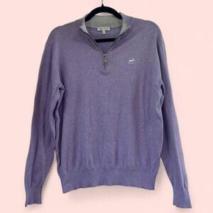 Purple Peter Millar Quarter Zip Sweater, Sz S, Gorpcore